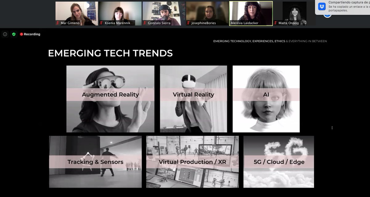 garage__stories's tweet photo. The amazing @Aleissia has joined the #CuriousMediaLab to dive with us into the emerging tech trends💦👁️ @DocsBarcelona #inspirationtalk https://t.co/xtTl0E5uQa