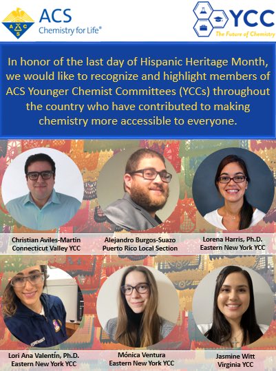 YccNash's tweet photo. Happy (belated) Hispanic Heritage Month! We would like to celebrate our Hispanic YCC members who have contributed to scientific inquiry. Check out the following poster for more information:

#ycc #nashycc https://t.co/pmX67aRjqu