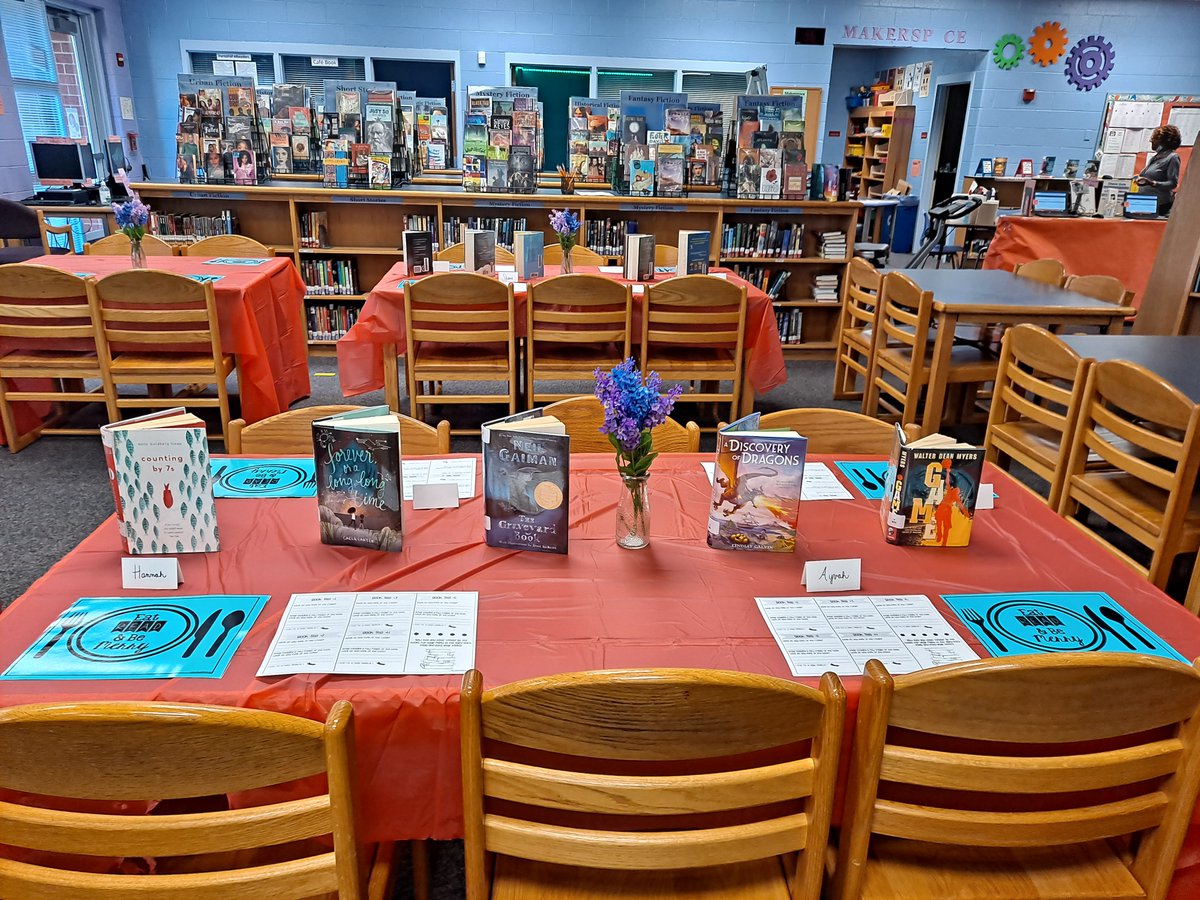 SCS_FMS_Library's tweet image. We had a blast hosting our first book tasting of the year last Friday! @scslibraries