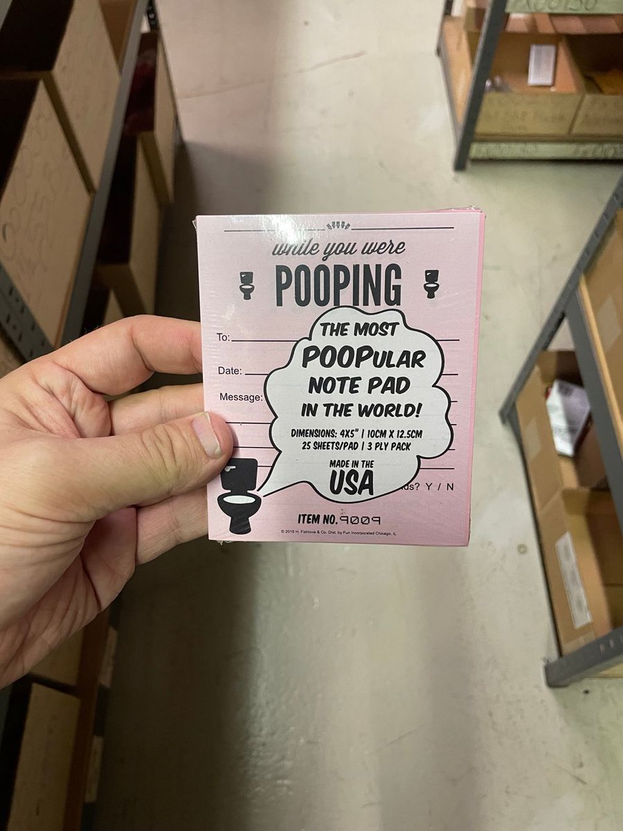 Number 2 best seller! Take notes on this and it’s guaranteed a laugh. Made in the USA!