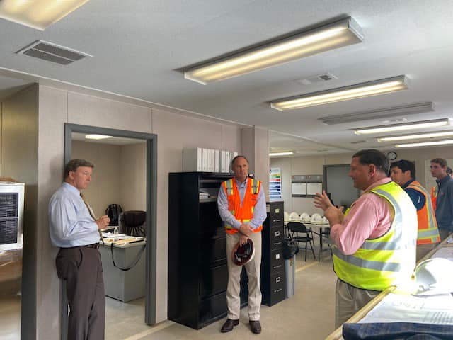 Chatted with Rabren Construction about the football performance center they’re building at AU. #AL03