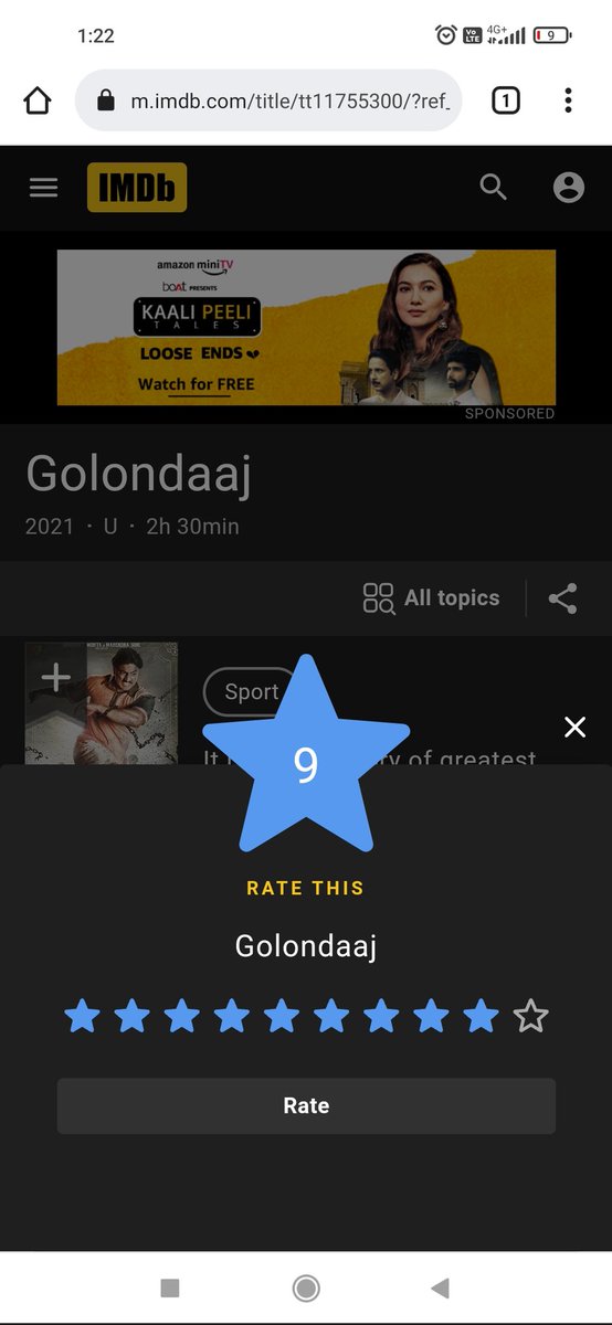 7226hwg's tweet photo. That is my rating . what about yours .. !! Go to IMDB  to rate the movie. #Golondaaj  @idevadhikari @SVFsocial  @IMDb  @iammony https://t.co/3PXJPnDmfY