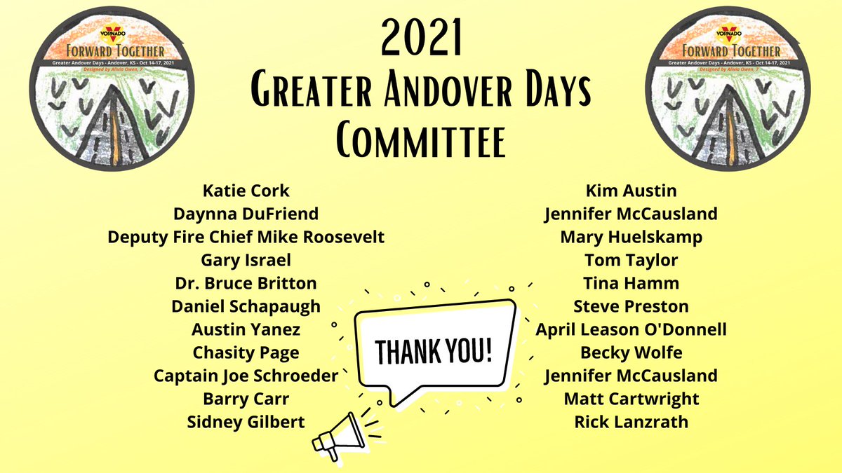 Meetings started back in APRIL to plan this event!  We faced scheduling, vendor, &amp; supply challenges but the team moved "Forward Together" to try to provide you with the best festival they could!   THANK YOU to our committee &amp; their employers for their time &amp; dedication!
