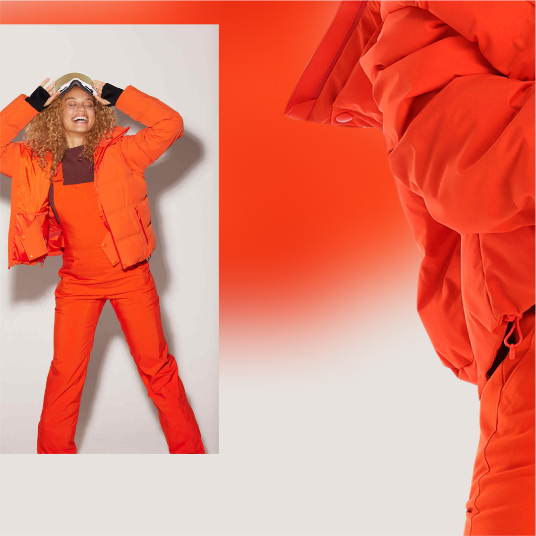 Not to brag (but totally bragging)… the ultra-waterproof Georgie Puffer is here to keep you cozy and dry all winter long. Complete with a removable powder skirt and hood, you’ll transition from a ski trip to the city without missing a beat. 👏