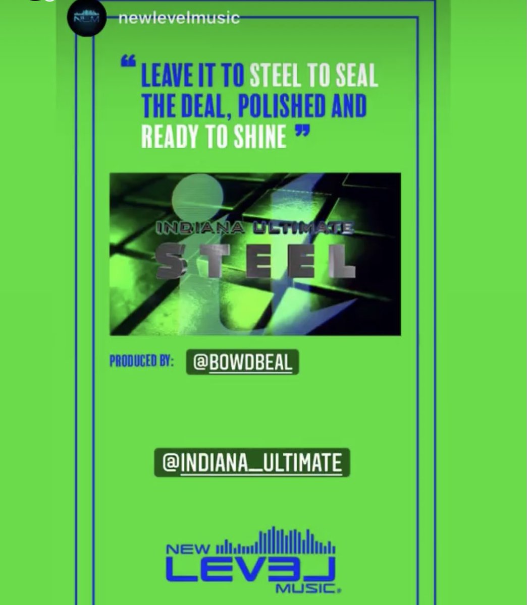 indianaultimate's tweet photo. STEEL THEY TRUST!๐
Steelโs music just dropped!!
Thank you @NewLevelMusic !!!
Weโre polished and ready to shine!!!
#newlevelmusic
https://t.co/AYMvJLvTBE https://t.co/mzfzt7Dm0w