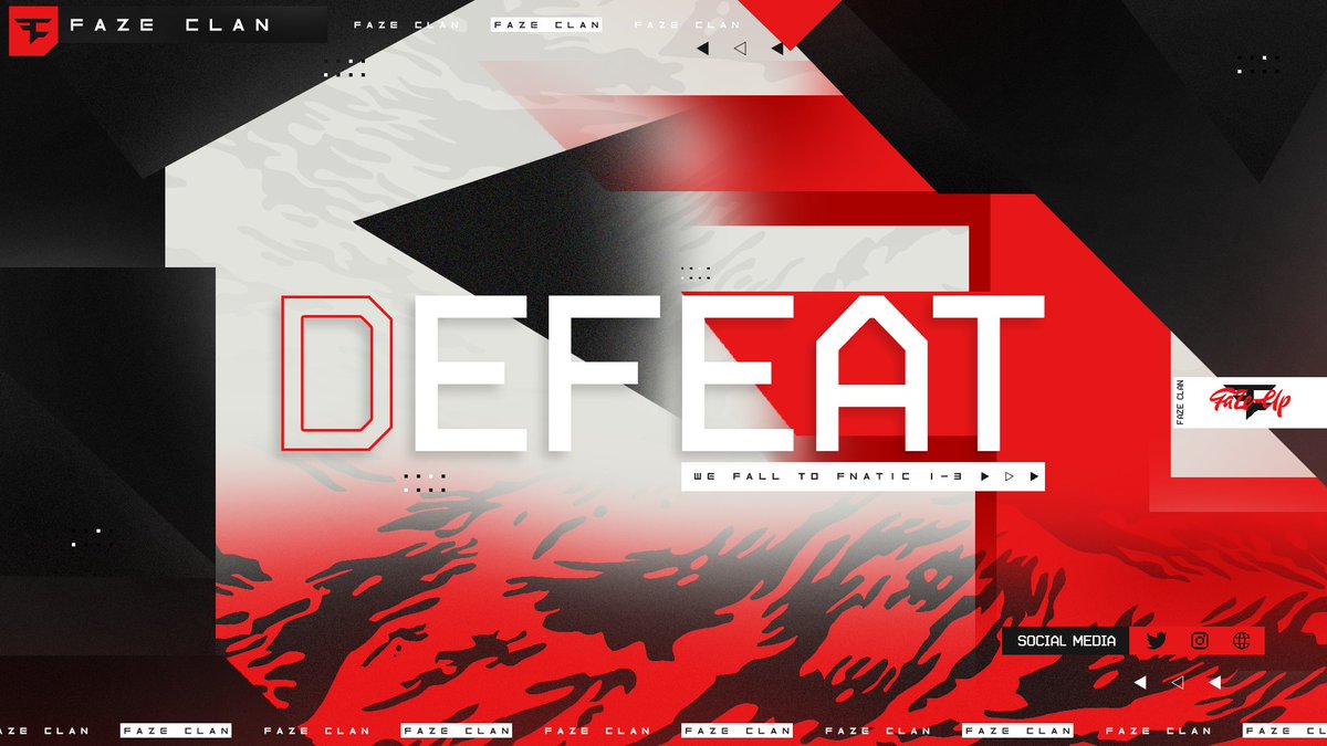 oryvaren's tweet photo. Match Results For @FaZeClan Support Is Always Appreciated ❤️🖤

FaZe Clan - Valorant Project Part 1
Website Link: https://t.co/xL0fh8ZiUq

XerJan
Behance Link:
https://t.co/2N0U9opnCg

WebSite Gallery Link: https://t.co/iTReJwXyKh

#matchdesign #esports , #valorant , #fazeup https://t.co/ETuVJkZN60