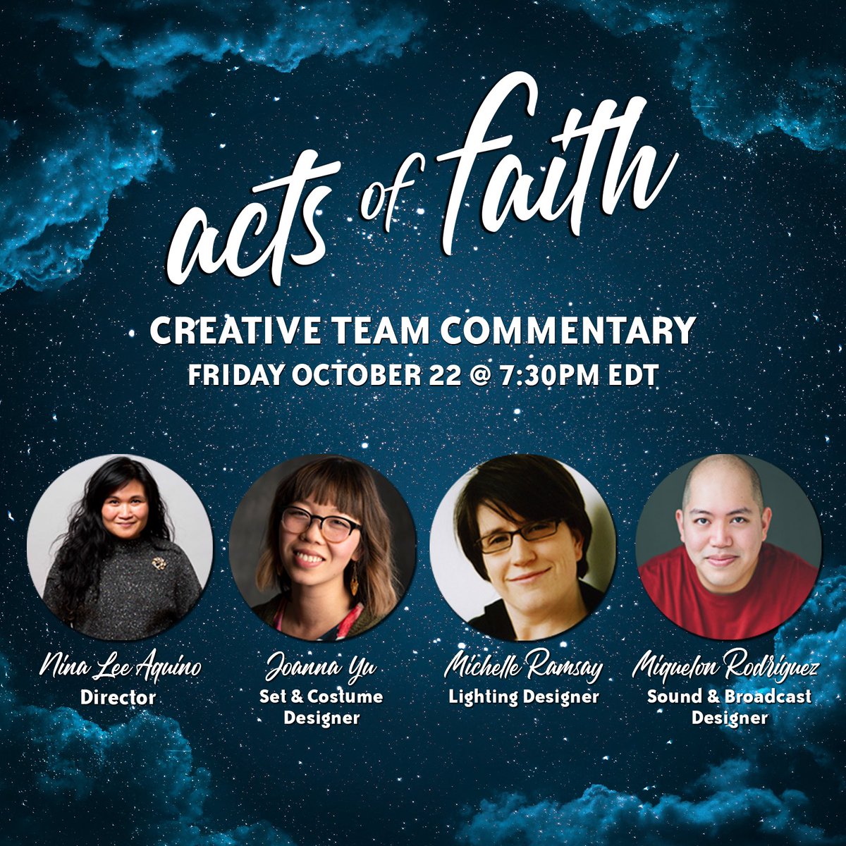FactoryToronto's tweet photo. THIS FRIDAY‼️
If you saw #ftactsoffaith last Fall & want to know more about how the team brought the story to life on your screen, tune into this Friday’s performance at 7:30PM & have the option to watch the show with audio commentary from the creative team! #theaTO https://t.co/VBwHHVHy4Y