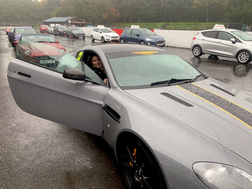 jolie_mackereth's tweet photo. Had so much fun reporting for @BBCLancashire from the @Gallowaysblind driving day today! Even got taken for a spin in an Aston Martin Vantage - not a bad day at work!! 🏁 https://t.co/drXnBzmhMP