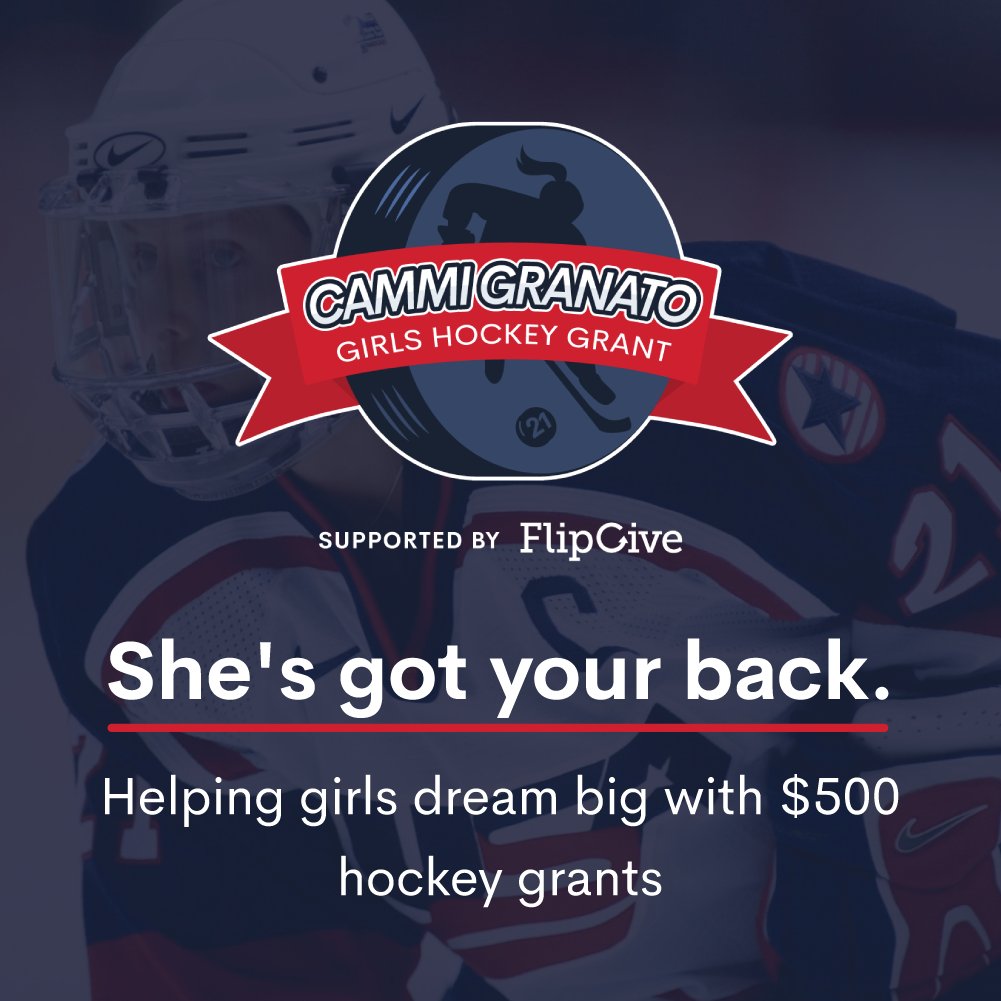 We're thrilled to partner with Cammi Granto to help support the next generation of hockey legends! We’re donating $500 grants to 50+ girls between ages 4-18 to help young athletes get back into the game. To apply, visit: bit.ly/3ioExQs. Applications close Nov 6th.