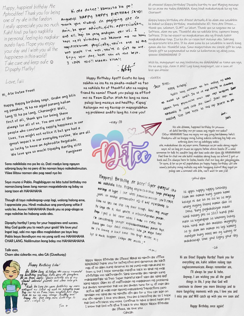 teamsoftieee's tweet photo. 10:19 PM QST
YOU JUST GOT A LETTER π¬ YOU JUST GOT A LETTER π¨ YOU JUST GOT A LETTER π
We wonder who it's from?
@SB19Official #SB19 @frappleditee
#HappyDiteeDay #DiteeTrese https://t.co/IJSZ49D1XD