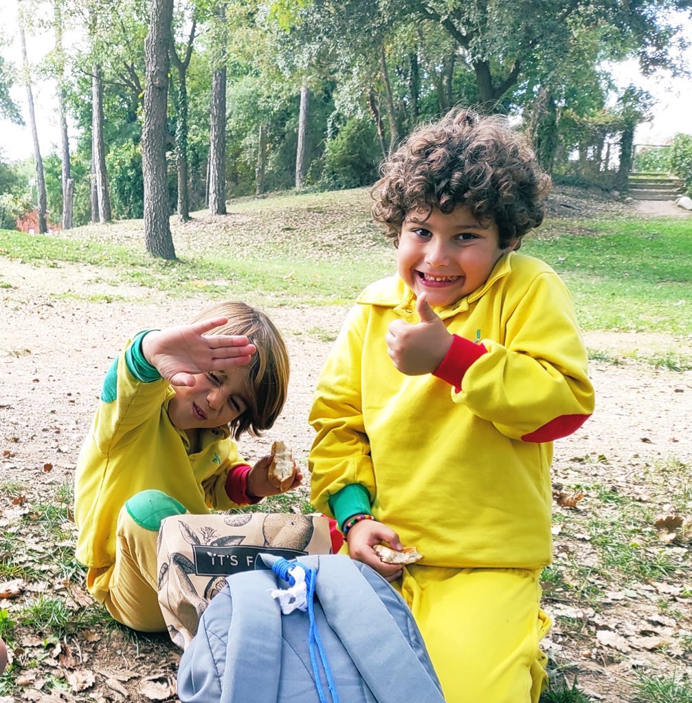 Infantil #Flow 5 años empieza experiencia de #Colonias con muuuuuuuucha energía! Naturaleza y aprendizaje con #SelloColeMontse!