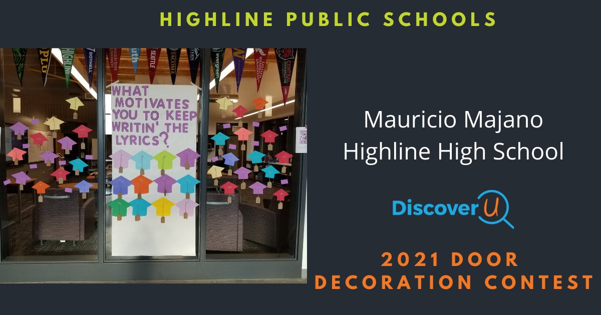 discoveruwa's tweet photo. Congratulation to our "Best in District" winner of the 2021 Door Decoration Contest!

Federal Way Public Schools:  Emily Baisch
Highline Public Schools: Mauricio Majano
Kent School District: Dedee Saiboonchan and Linnie Son https://t.co/9xkx6yvzy2