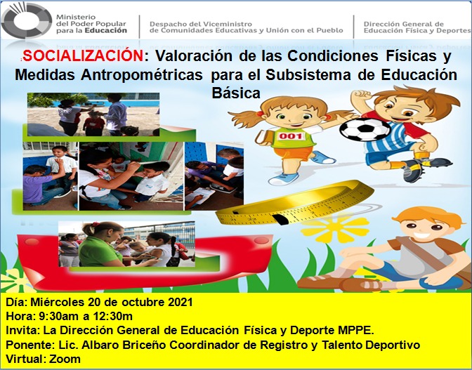 Mejorar Organo Exclusivo Twitter \ Dirección General De Educación Física Y Deporte على تويتر: "Este #20oct Socialización de la Instrucción Ministerial Valoración de las Condiciones y Medidas Antropométricas para el Subsistema de Educación Básica, año Mejorar Organo Exclusivo Twitter \ Dirección General De Educación Física Y Deporte على تويتر: "Este #20oct Socialización de la Instrucción Ministerial Valoración de las Condiciones y Medidas Antropométricas para el Subsistema de Educación Básica, año