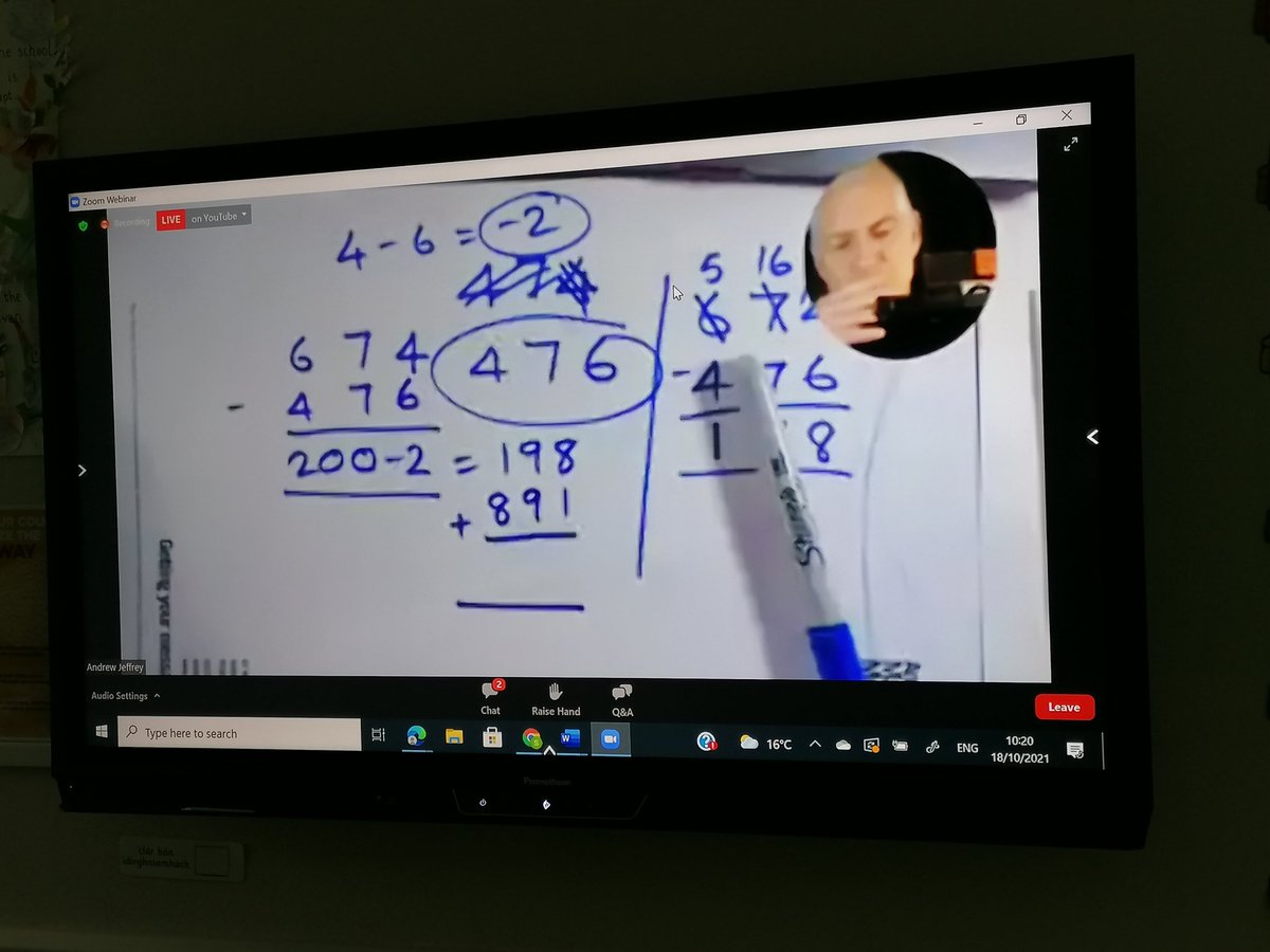 Scoil_MG's tweet photo. We had an exciting start to Maths Week 2021 today! This morning, we joined 492 classes across the country on a live webinar with Andrew Jeffrey on #MathsWeekTV.
We are looking forward to tomorrow already! ➕➖✖️ https://t.co/PkK9g8T3mU https://t.co/ifl1NIADyP