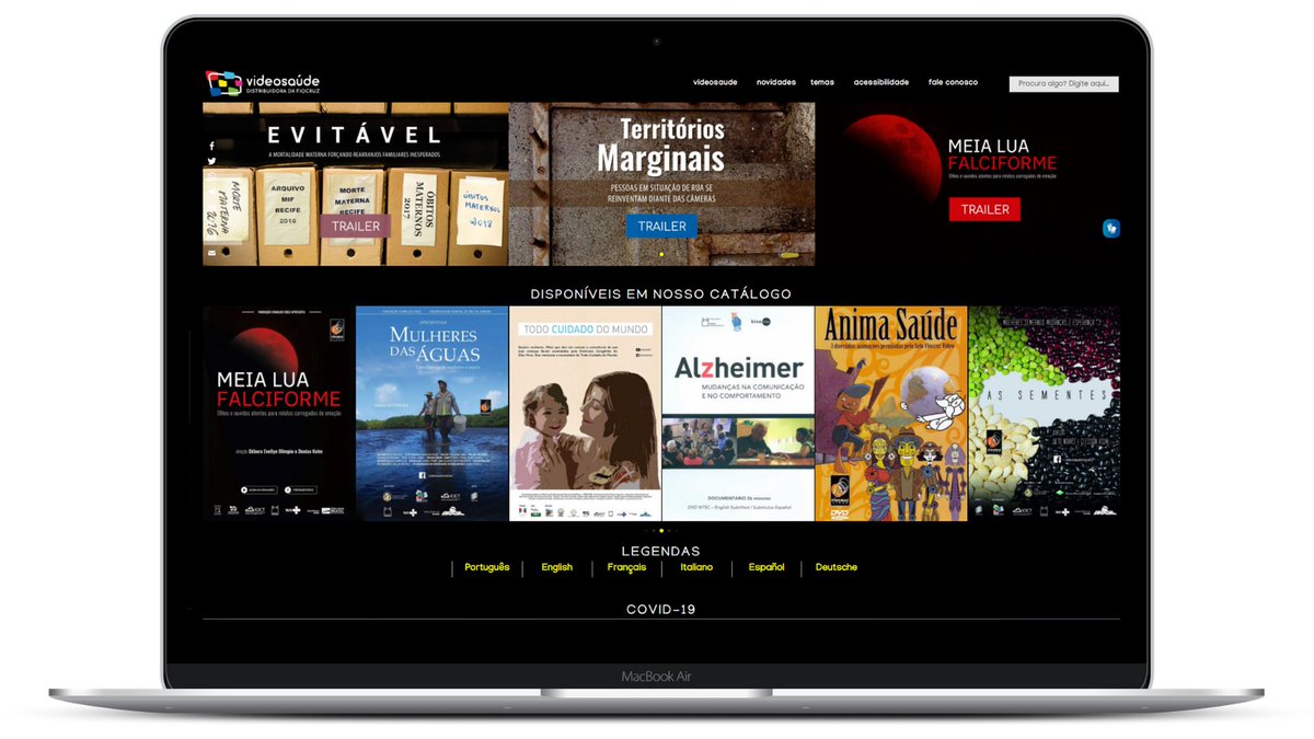 🎬 A nova plataforma de streaming da <a href="/videosaude/">VideoSaúde | Fiocruz</a> conta com 115 filmes sobre temas de saúde e ciência. 

🔗 Acesse gratuitamente todo o conteúdo em videosaude.icict.fiocruz.br e confira!
