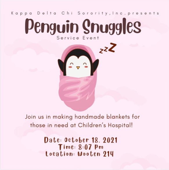 It’s Charter Week! Come help us celebrate with our kickoff service event! Can’t wait to see you there!💓🐧✨