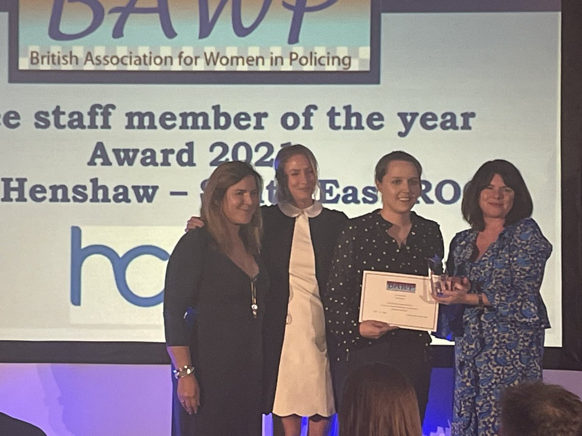 BAWPUK's tweet photo. Congratulations to our Police Staff Member of the Year Emma Henshaw 👏🏻 https://t.co/DYou2Mmsgc