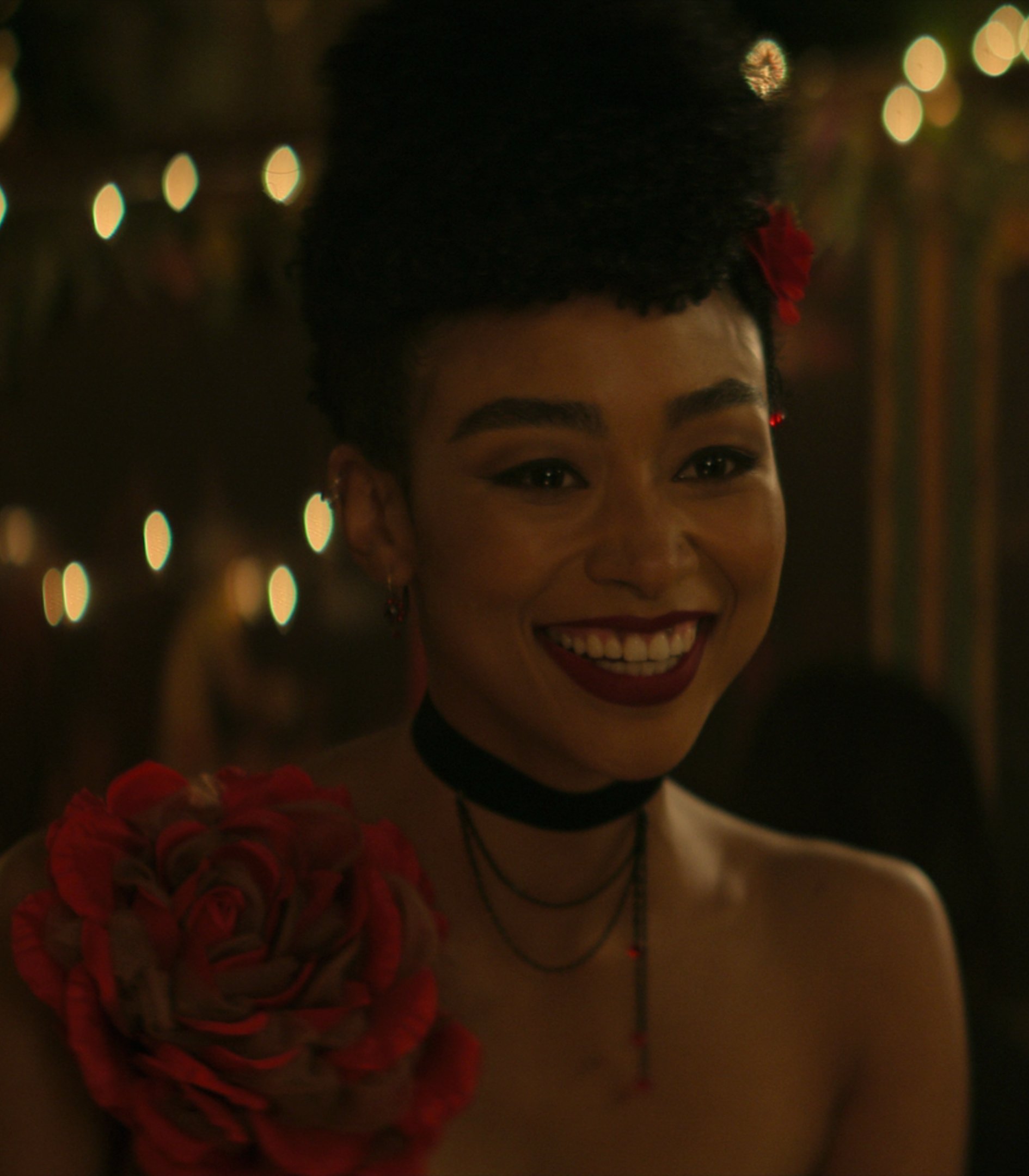 Tati Gabrielle of The Chilling Adventures of Sabrina Wore Two Different  Colors of Eyeshadow