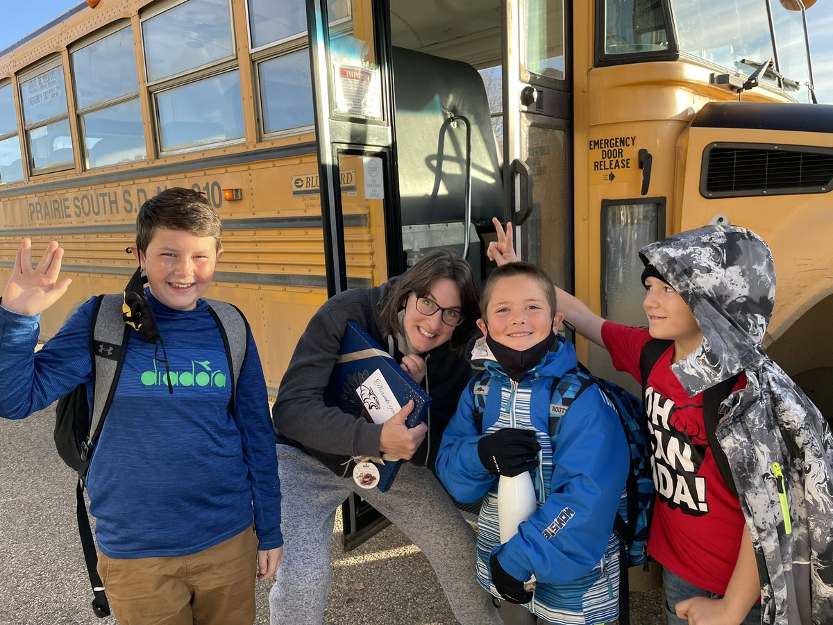 #thankyou Cindy for taking care of our students #busdriverappreciationday <a href="/PrairieSouth/">Prairie South</a>