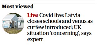SpaSpy's tweet photo. How serious is this #coronavirus resurgence?

Bad.

According to @guardian Latvia has just closed Venus. https://t.co/13iS263TLY