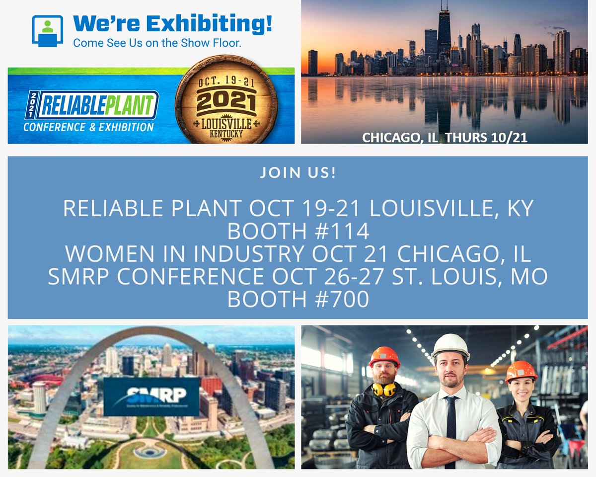 GoAssetWatch's tweet photo. We hope to you you tomorrow at #reliableplant2021 Visit us in person or book your Zoom/Teams demo through https://t.co/V4UlVh5QaH
#reliabilityengineer #maintenancemanager #iiot #machinehealth #conditionmonitoring #predictivemaintenance
#SMRP #ReliablePlant2021 #WomenInIndustry https://t.co/Ei3nRmXSST