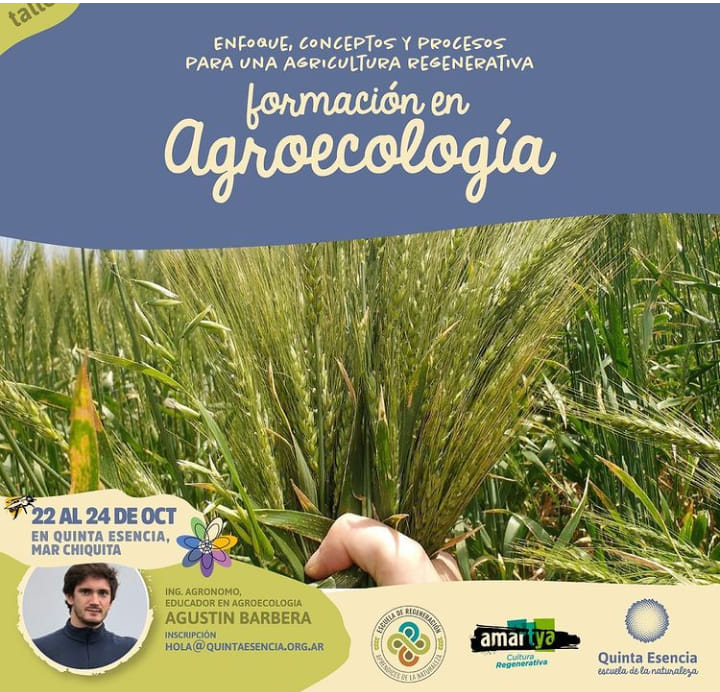 AMARTYA_'s tweet photo. ¿Queres aprender a producir alimentos sin venenos? Este taller de Agroecologia en Quinta Esencia te va a interesar mucho! @notipositivas @PxP_LAC @jovenesclimarg @vascoverde @INICIAemprender @regeneracion_in @TercerSectororg @sustentARtv @intaargentina @RENAMA_ https://t.co/fcXuogE2Sq