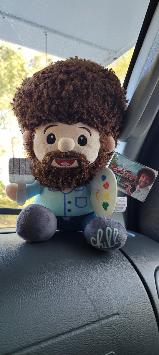 onelesleyp's tweet image. Nobody was more chill than Bob Ross watch paint. Won this at the NC State Fair. I love it. @BobRossOfficial