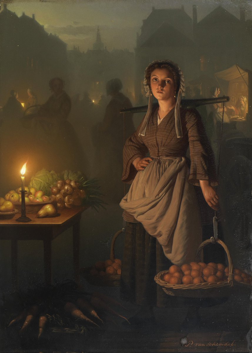 fillmflix's tweet photo. Işığın ustası, "Mösyö Kandil" olarak da bilinen Petrus van Schendel'in  (1806-1870) gece resimleri 🖤 https://t.co/2yGGE1oo1H
