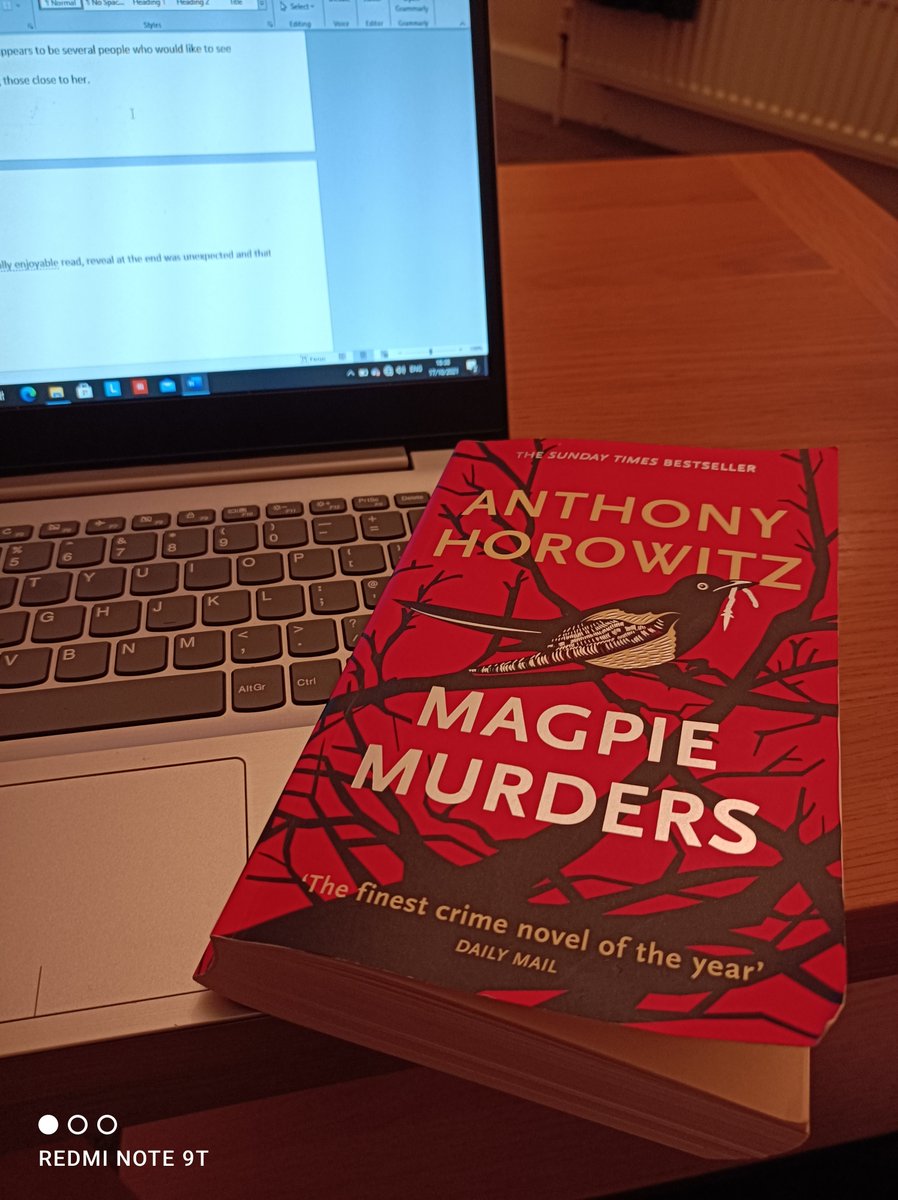 TRHitchman's tweet photo. A interesting twist in the murder mystery, Magpie Murders by Anthony Horowitz... Another book review!

https://t.co/PWS1hzMYo0 https://t.co/I05RTKgvKm