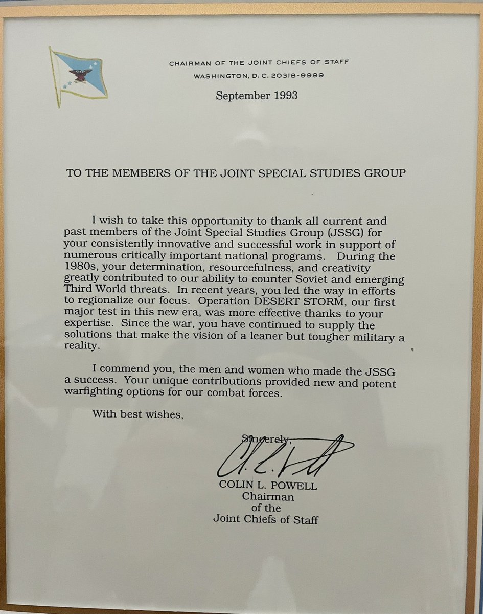 CathHelowicz's tweet photo. I had the wonderful privilege of working in a special program for 5 years under #GenColinPowell - I’ve always had great respect for him. May he Rest In Peace. #ColinPowellRIP https://t.co/a7YZC0eXZY