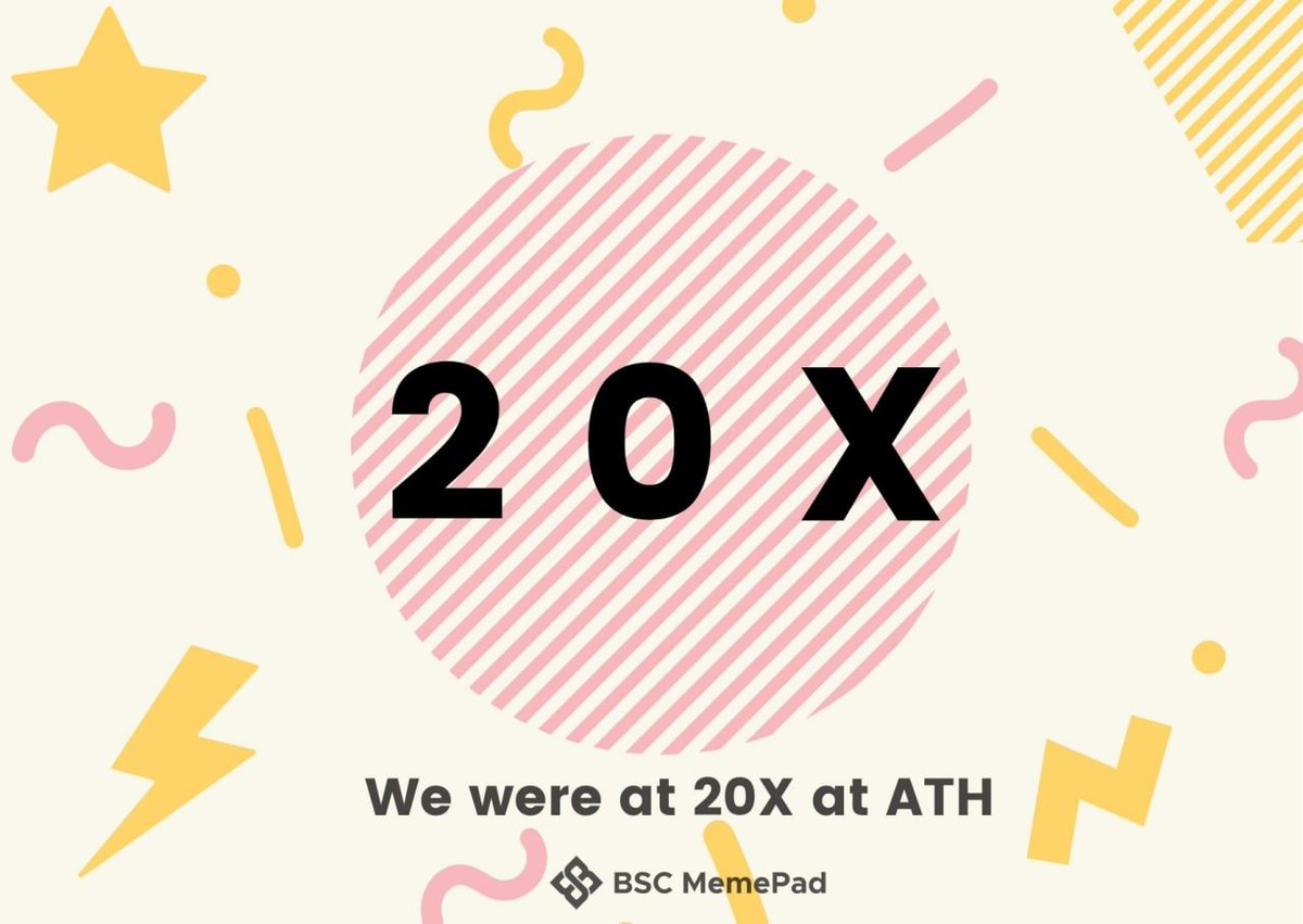 🔥 We were at 20X at ATH..

✅ We are live on CG: 
coingecko.com/en/coins/bsc-m…
check out and add to your watchlist

Stay tuned for updates