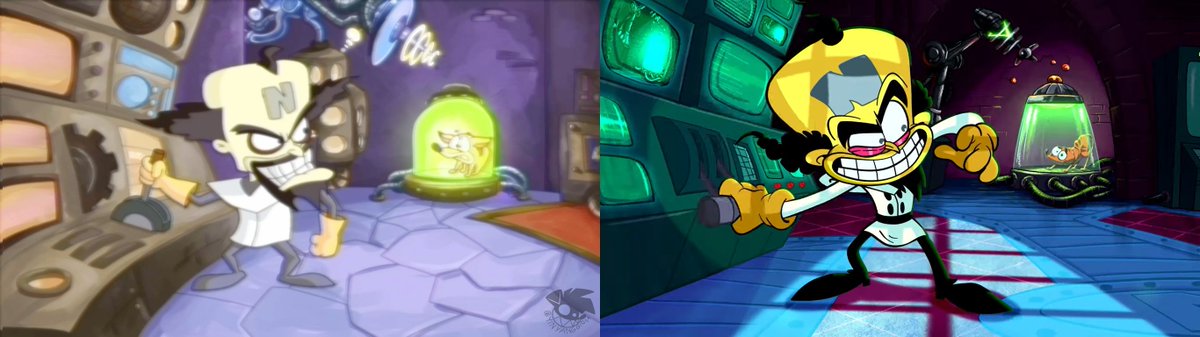YinyangGio14's tweet photo. Crash Bandicoot "Unused Cutscenes" but with the classic style. #CrashBandicoot https://t.co/SNHVQl2fVl