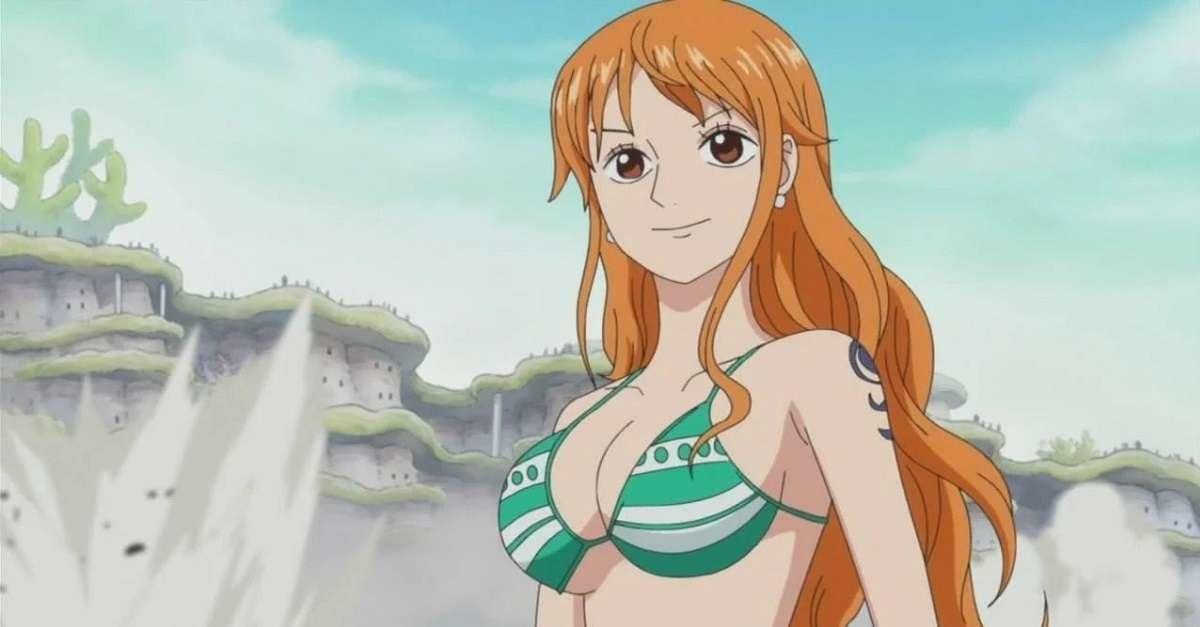 The gay sex having character of the day is Nami from One Piece! 
