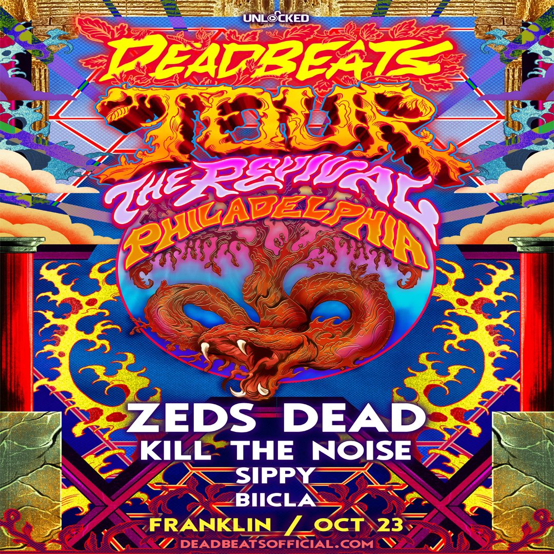 TempleEDM's tweet photo. 🔥TICKET GIVEAWAY🔥
RT to Enter to Win 2 Free Tickets for @zedsdead @killthenoise @SippyAu @biilica @ @franklinmhall Sat Oxt 10.23
18+ | Doors: 6:00pm | Show: 7:00pm 
Must Be Following This Account https://t.co/CAlvAk1n2z