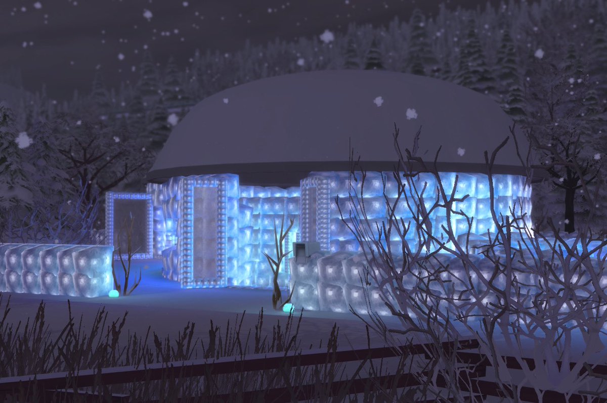 abbysimsaccount's tweet photo. I spent way too long using @TwistedMexi's TOOL mod to build a modern igloo out of resized debug ice cubes 

#TheSims4 #sims4build #ShowUsYourBuilds https://t.co/gVuWlegzlx