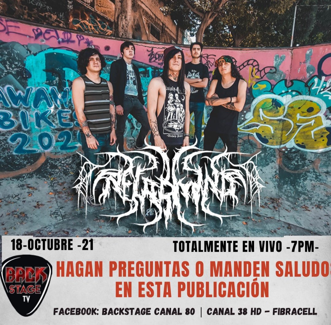 Necromind666's tweet photo. Catch us tonight at 7 at Backstage TV! https://t.co/9X8iCOPpTV