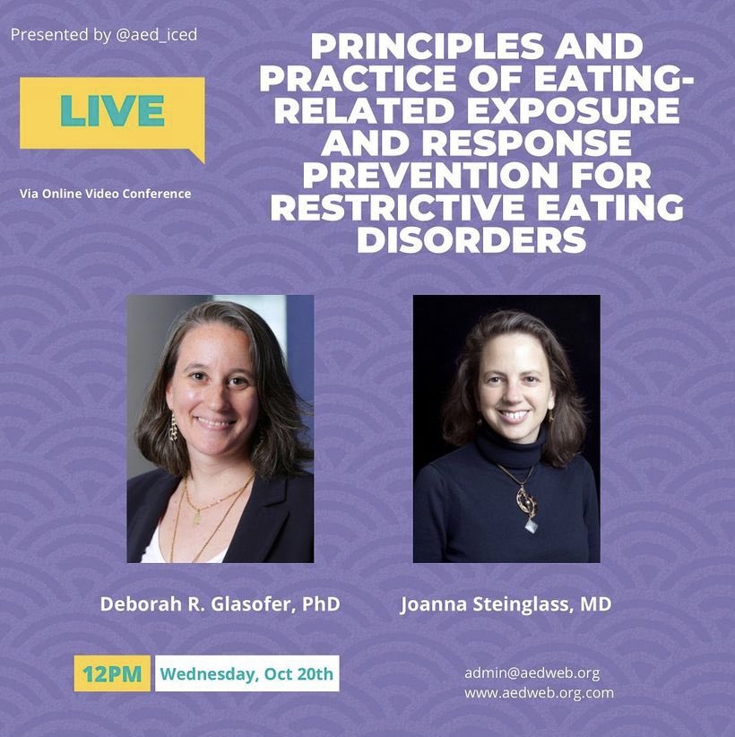 aedweb's tweet photo. Two #AcademyforEatingDisorders #webinars this week that you don’t want to miss! Tune in Wednesday Oct. 20 at 12 PM EST and Thursday Oct. 21 at 10 AM EST #EatingDisorders https://t.co/56bjByZv5d