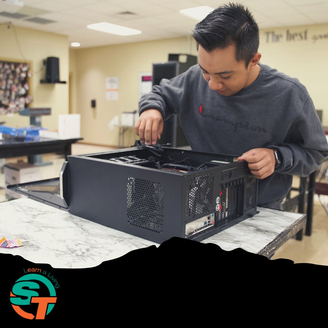 Replacing some parts on a machine in Computer Maintenance and Networking!