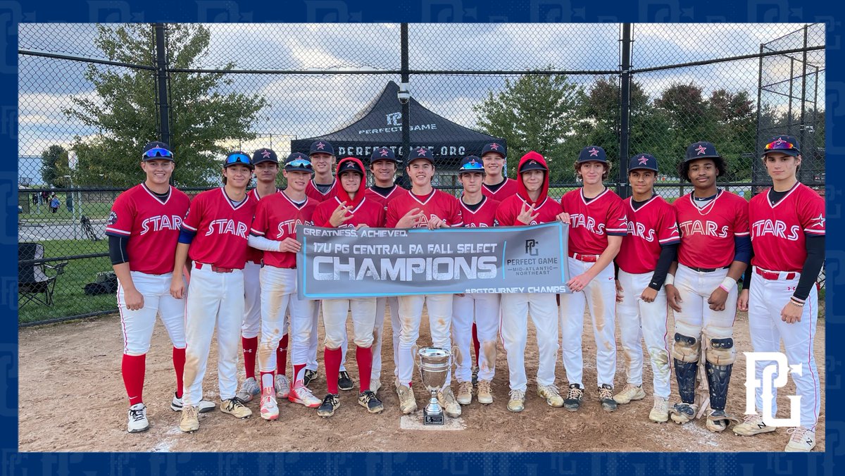 PGMidAtlantic's tweet photo. 2021 17U PG Central PA Fall Select Championship
🏆 Champion: Stars Baseball Freeman
🥈 Runner-up: Midatlantic Dirtbags - 2023 Black
🥉 Semi-Finalist: PA Shockers 2023’s
🥉 Semi-Finalist: West Chester Dragons
🏅 MVP: Matthew Westley
🏅 MVPitcher: Luke Proehl
@PG_Tourney https://t.co/8fXJrXG9IO