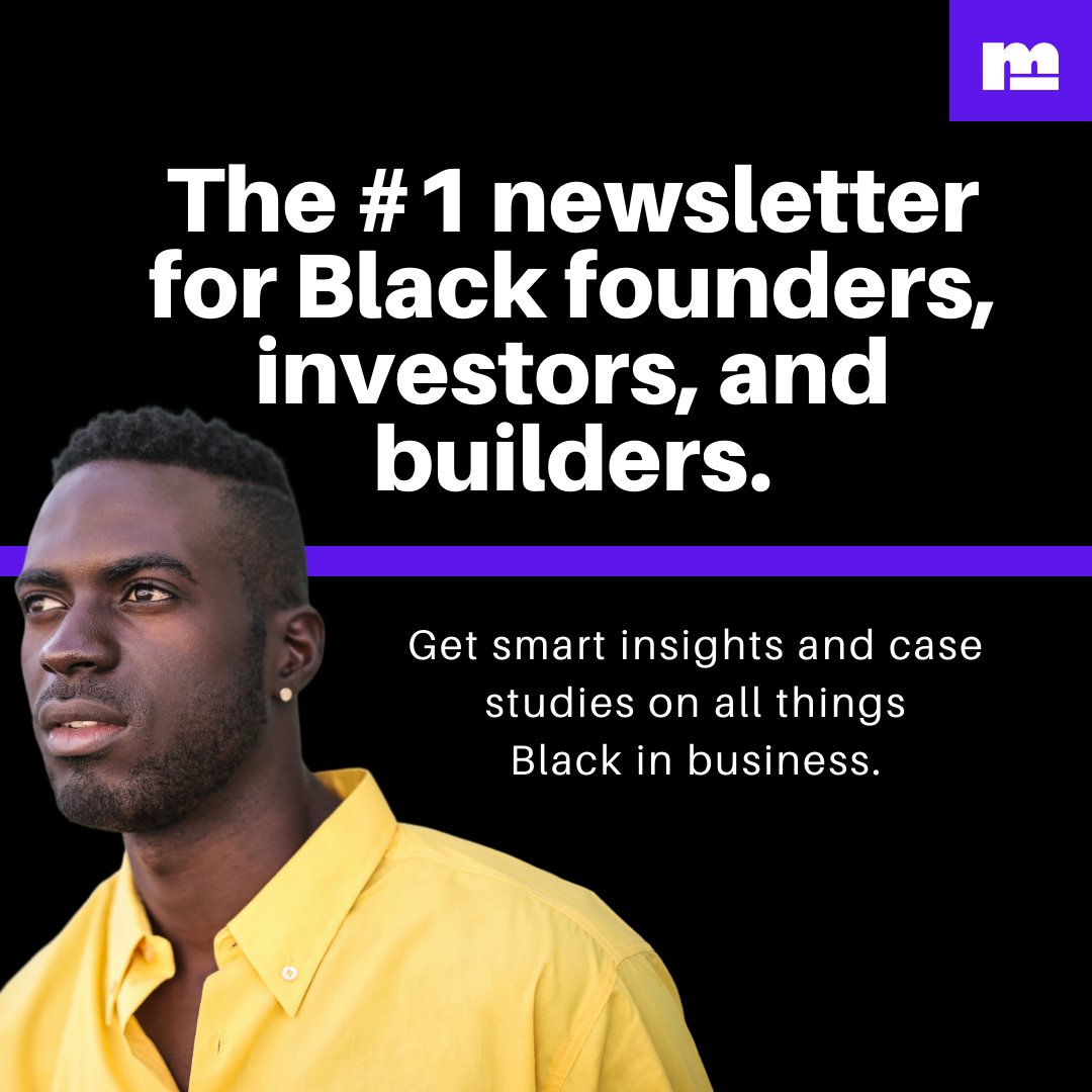 mogulmillennial's tweet photo. 💡Get the #1 newsletter for Black business builders.

Sign up here: https://t.co/RgsIhYBAgS

#blackowned #blackownedbusiness #founder #entrepreneur #startup #business https://t.co/5Z0ouBkWLS