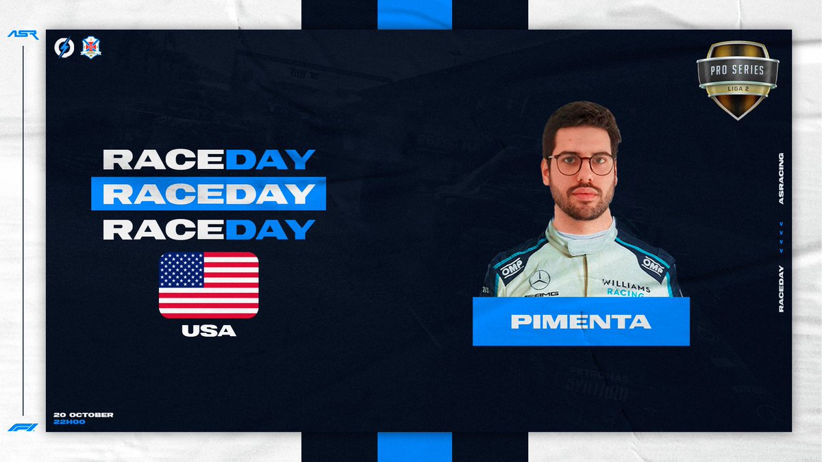 RACEDAY

🏆 <a href="/ptracingleague/">Portugal Racing League</a> PRO PS
🗓️ GP EUA 🇺🇸
🕙 22h00
📺 twitch.tv/ptracingleague | <a href="/ptracingleague/">Portugal Racing League</a> 

👤 ASR_Pimenta

#letsgoASR
