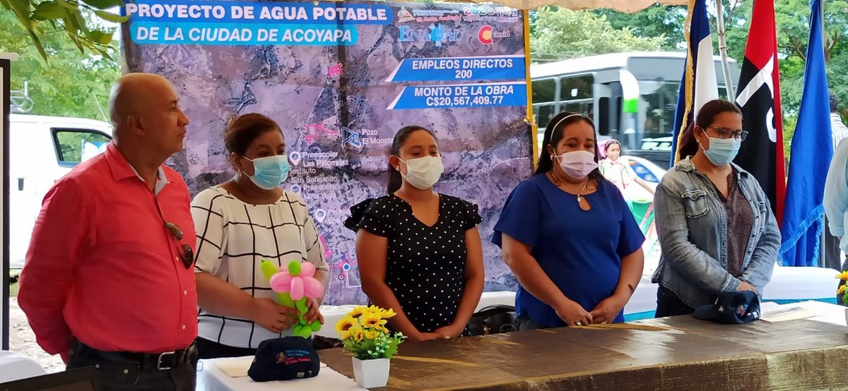 EnacalC's tweet photo. Inauguramos ampliación y mejoras de agua potable en Acoyapa, Chontales. #ENACALCENTRAL 

https://t.co/1lYdjtvHAF https://t.co/gQ2sp7kjaI