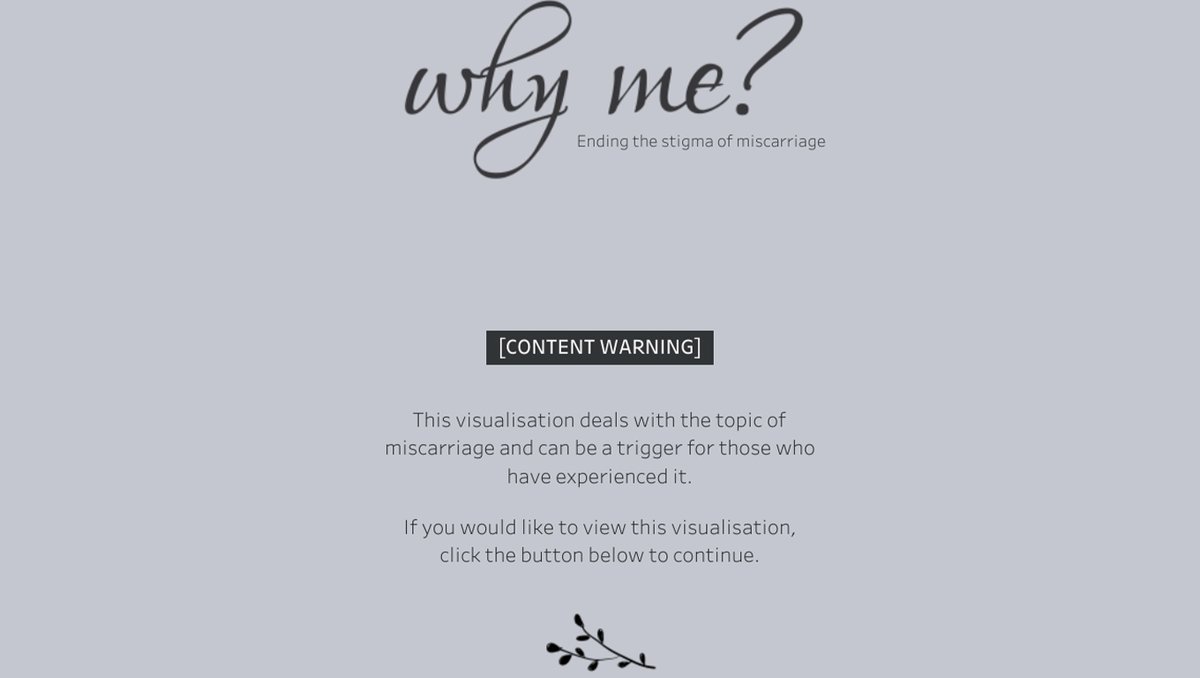 In honor of International Pregnancy and Infant Loss Day recognized on October 15th, <a href="/ScottKimly/">Kimly</a> shares her own story and some facts about miscarriage in this #VOTD. public.tableau.com/app/profile/ki…