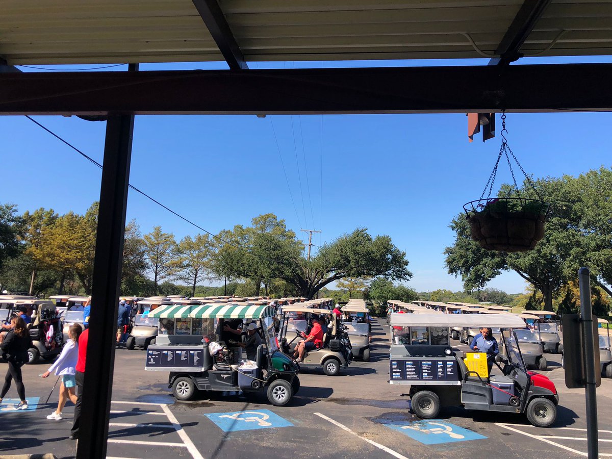 AFSA's tweet photo. Today @AFSA Manager of Membership & Chapter Relations Meda Merritt and Technical Programs Specialist Joshua McDonald are helping out at the #FSCATx 32nd Annual Golf Tournament that benefits the @SRChildren_ ☺️ #AFSAChapters https://t.co/uBUzhvPWp6
