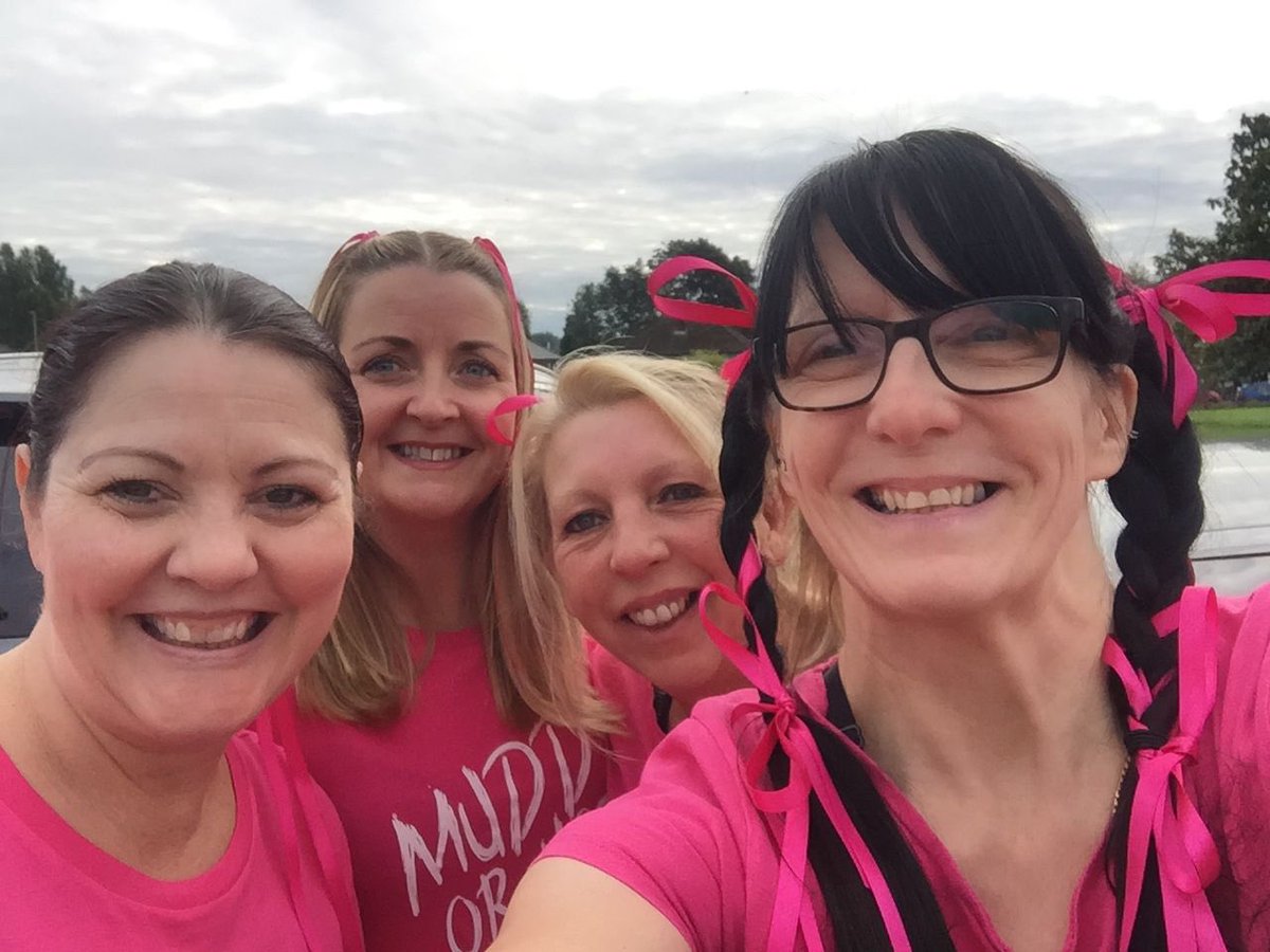 wendyward7's tweet photo. #raceforlife #Friends #heatonpark #muddyrun #cancerresearchuk  fabulous day raising funds for charity xx https://t.co/iP3anKrHQW