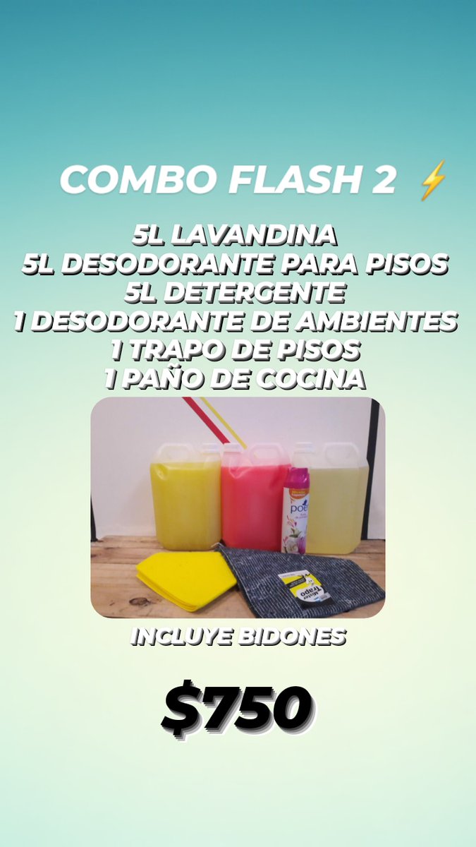PreciosRosario2's tweet photo. #LimpiezaEnRosario

💰 $1500 #ComboFlash
💰 $750 #ComboFlash2
💰 $1450 #ComboXXL

👉 Todos incluyen los bidones

Y más promos en productos sueltos 👇

📍 #FlashDistribuidora
📱 3415859504
🌐 https://t.co/FISmx3hMSi
🛵 Envío a domicilio https://t.co/Y3lECBUyD9