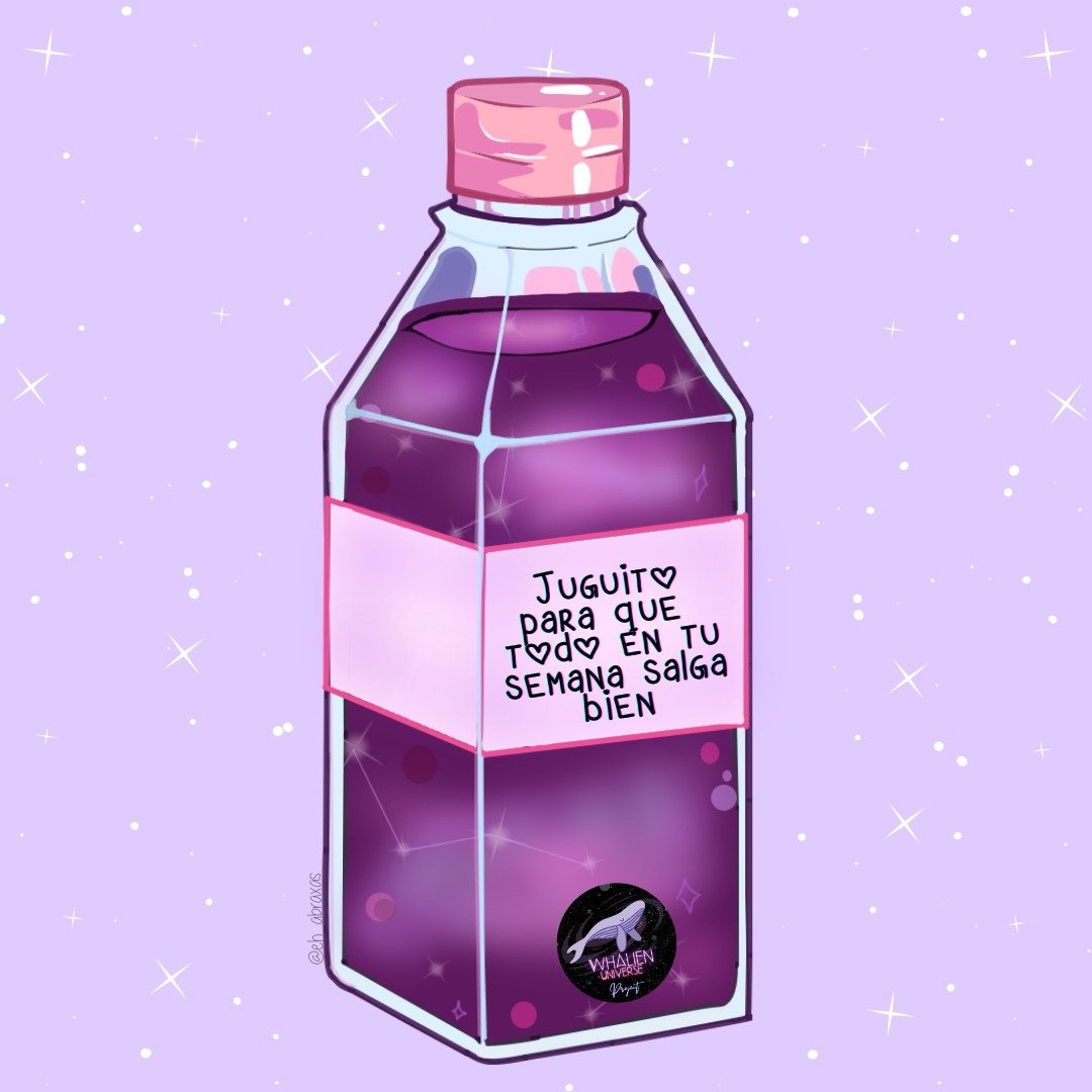 WhalienUniverse's tweet photo. Ojalá que en tu semana todo salga bien. Toma agüita, ejercitarte, relájate pero sobre todo, se feliz con quién eres y deja ir lo que no está en tus manos. ✨💜💖

#WhalienUniverseProject @BTS_twt https://t.co/EyWSi0ZIH7