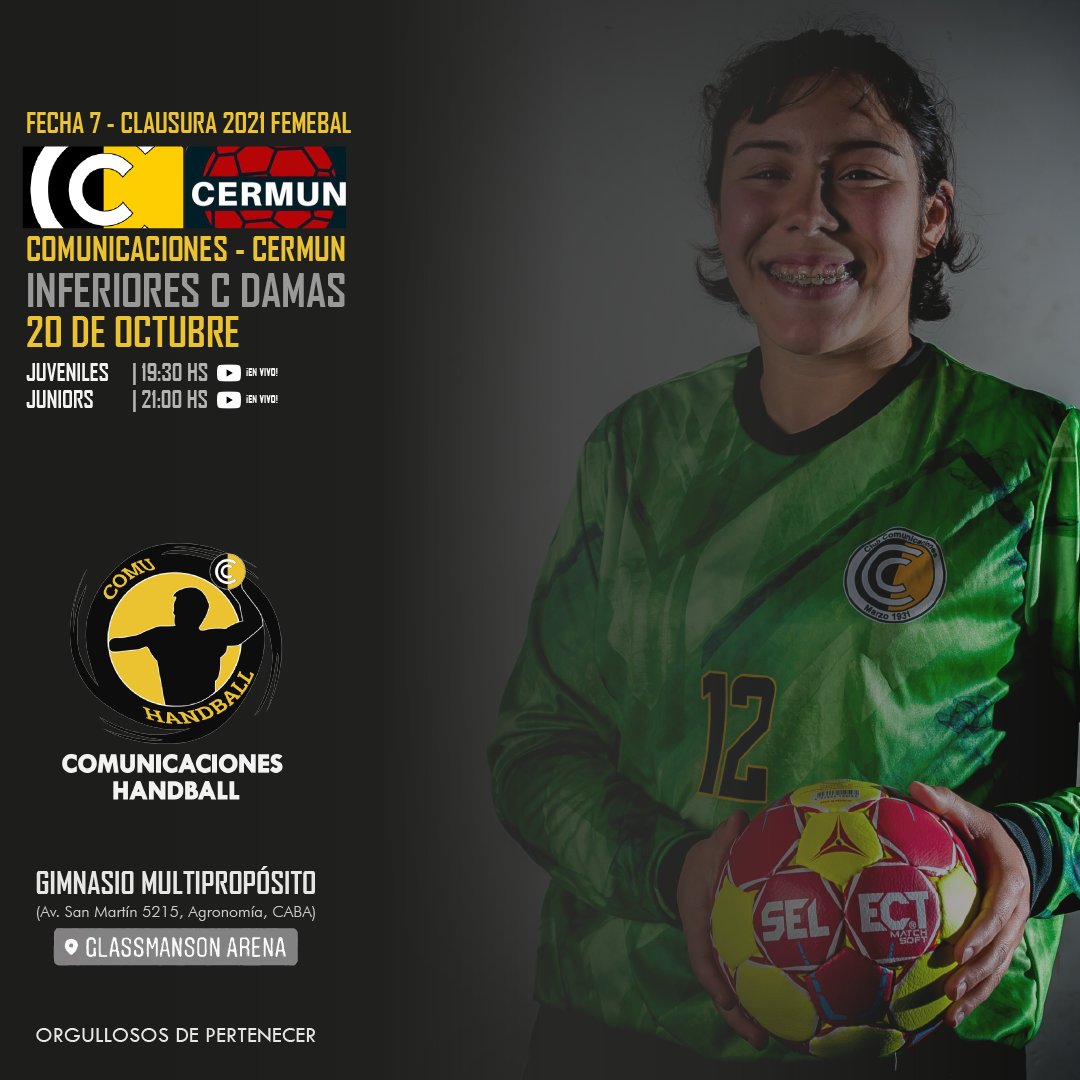 🔜 ¡CORTAMOS SEMANA EL MIERCOLES!

👉🏻 Por la Fecha 7, las Juveniles y Juniors Damas recuperan sus respectivos partidos postergados del fin de semana largo pasado ante <a href="/handballcermun/">Handball CERMUN</a> en casa.

🥳 ¡Vení a alentarlas!

🌓 #OrgullosxsDePertenecer