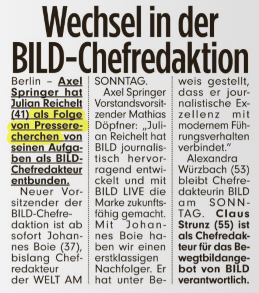 niggi's tweet image. KlaRTeXt @Bild