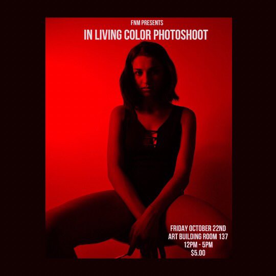 FNM presents to you our next photoshoot “In Living Color” where you will be able to choose what color/mood the room will be for your pictures🔴🔵🟡👀

Please sign up through the link below, and if you have trouble booking a time slot, DM us!

docs.google.com/forms/d/e/1FAI…